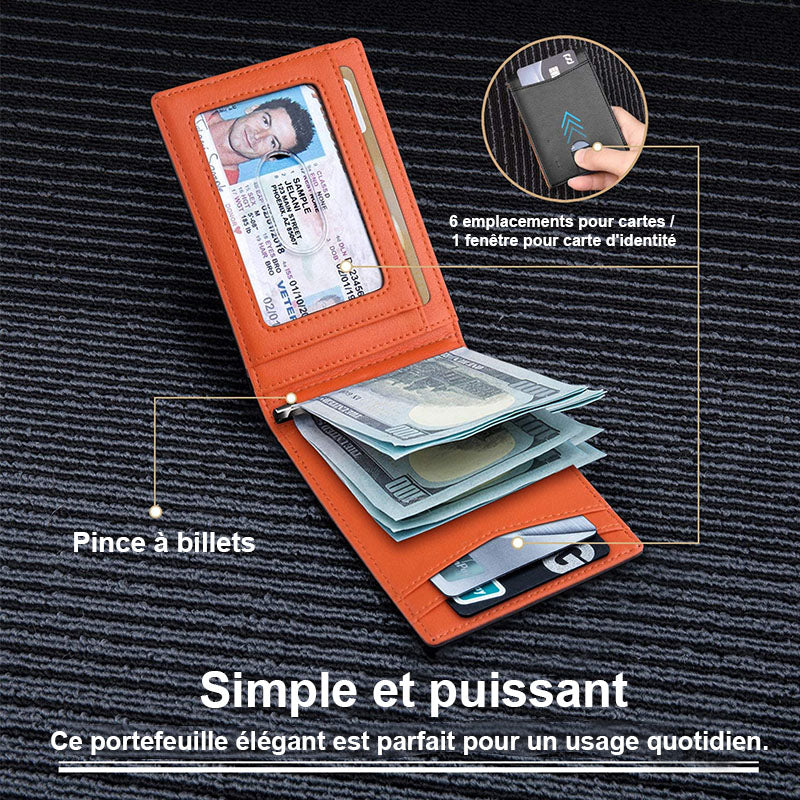Portefeuille des cartes pour homme