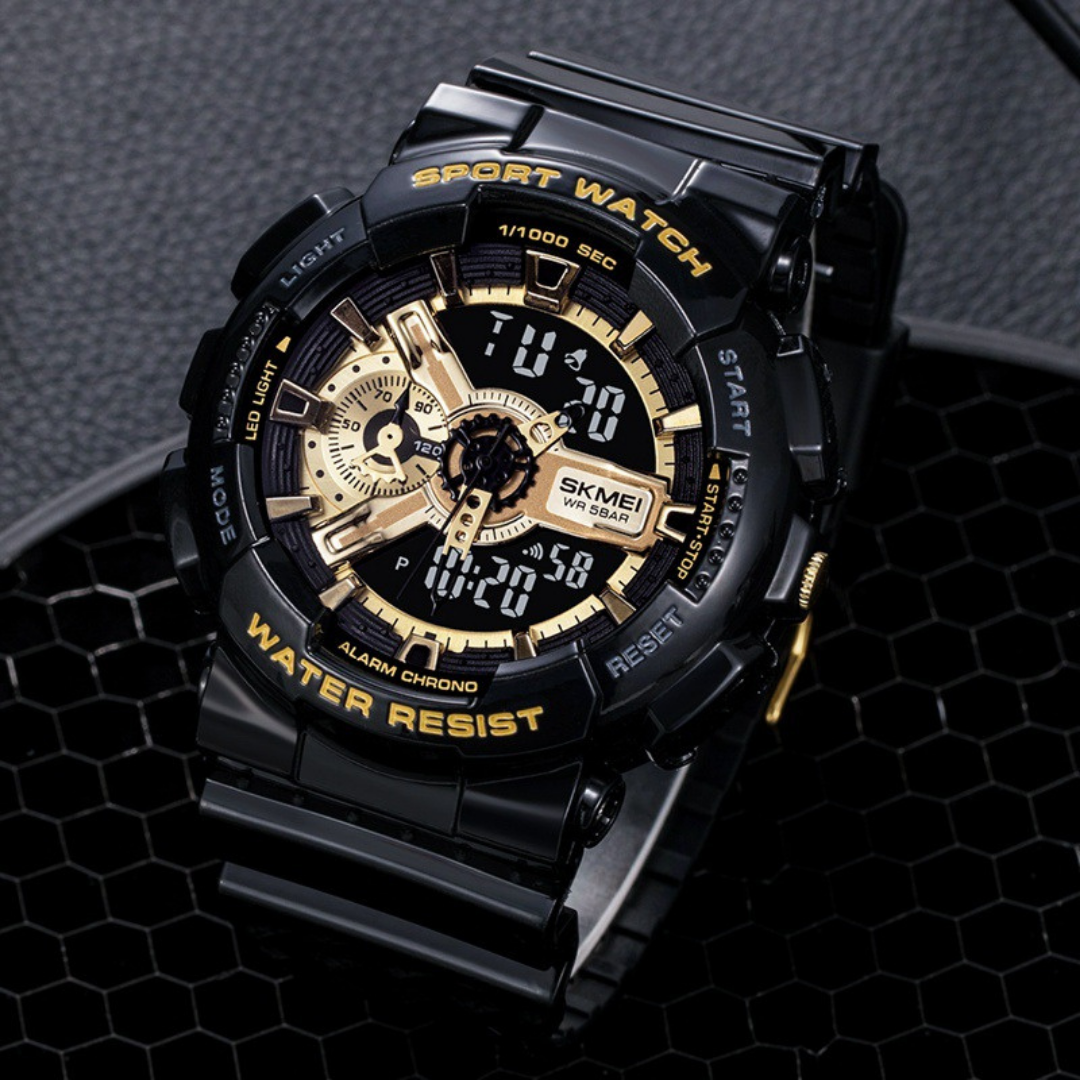 Montre analogique numérique pour homme