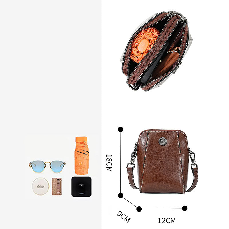 Petits sacs à bandoulière en cuir pour femmes