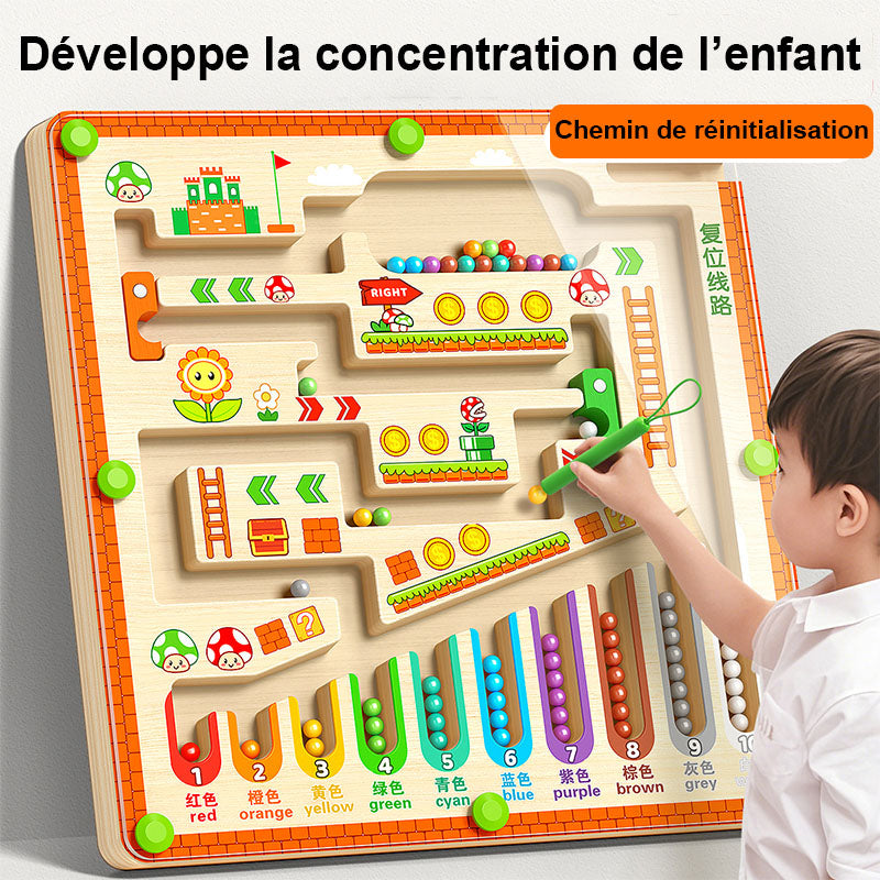 jouet éducatif labyrinthe magnétique