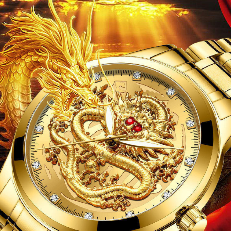 Montre luxueux dragon