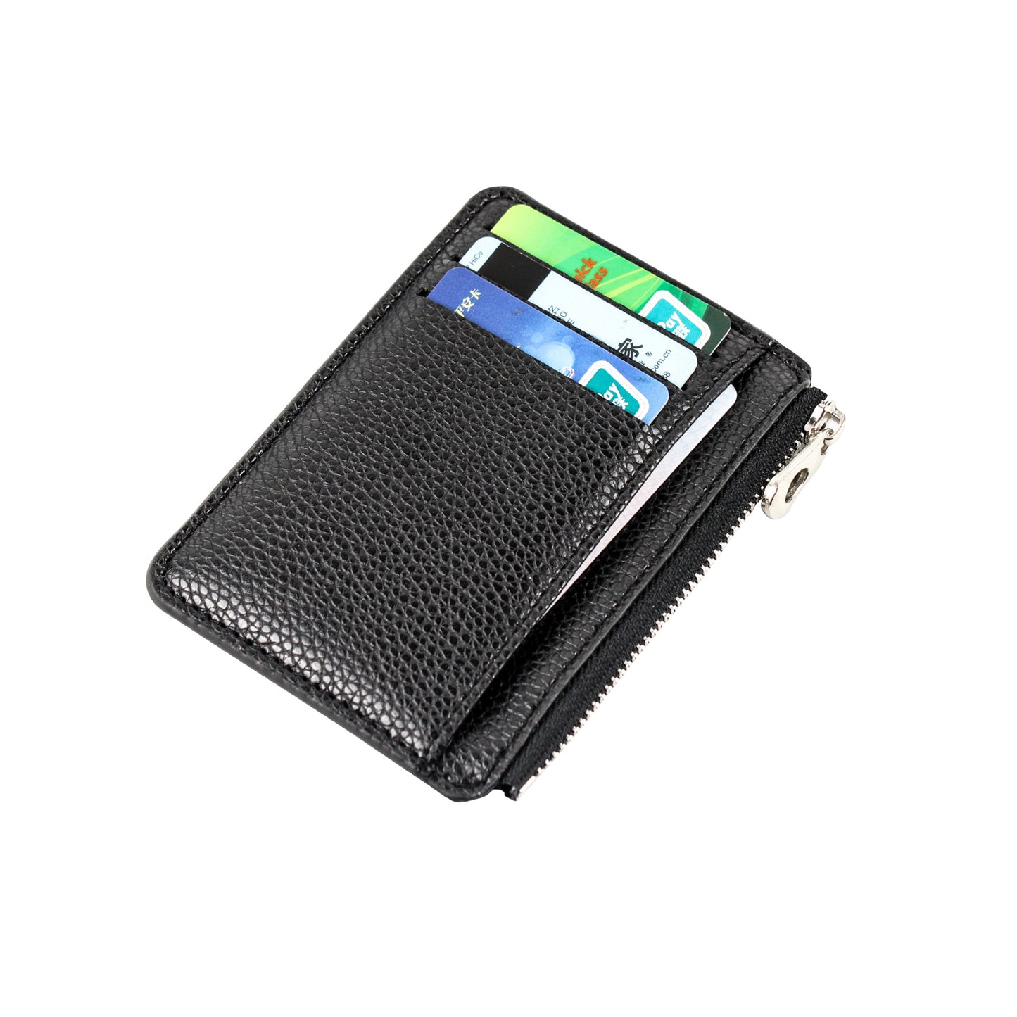 Porte-cartes en cuir minimaliste