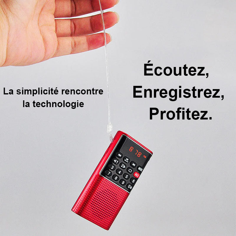 Mini Radio numérique FM portable