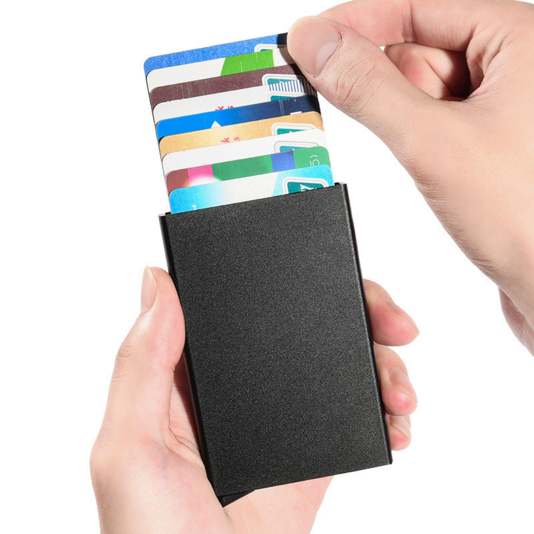 Porte-carte métalliques fins