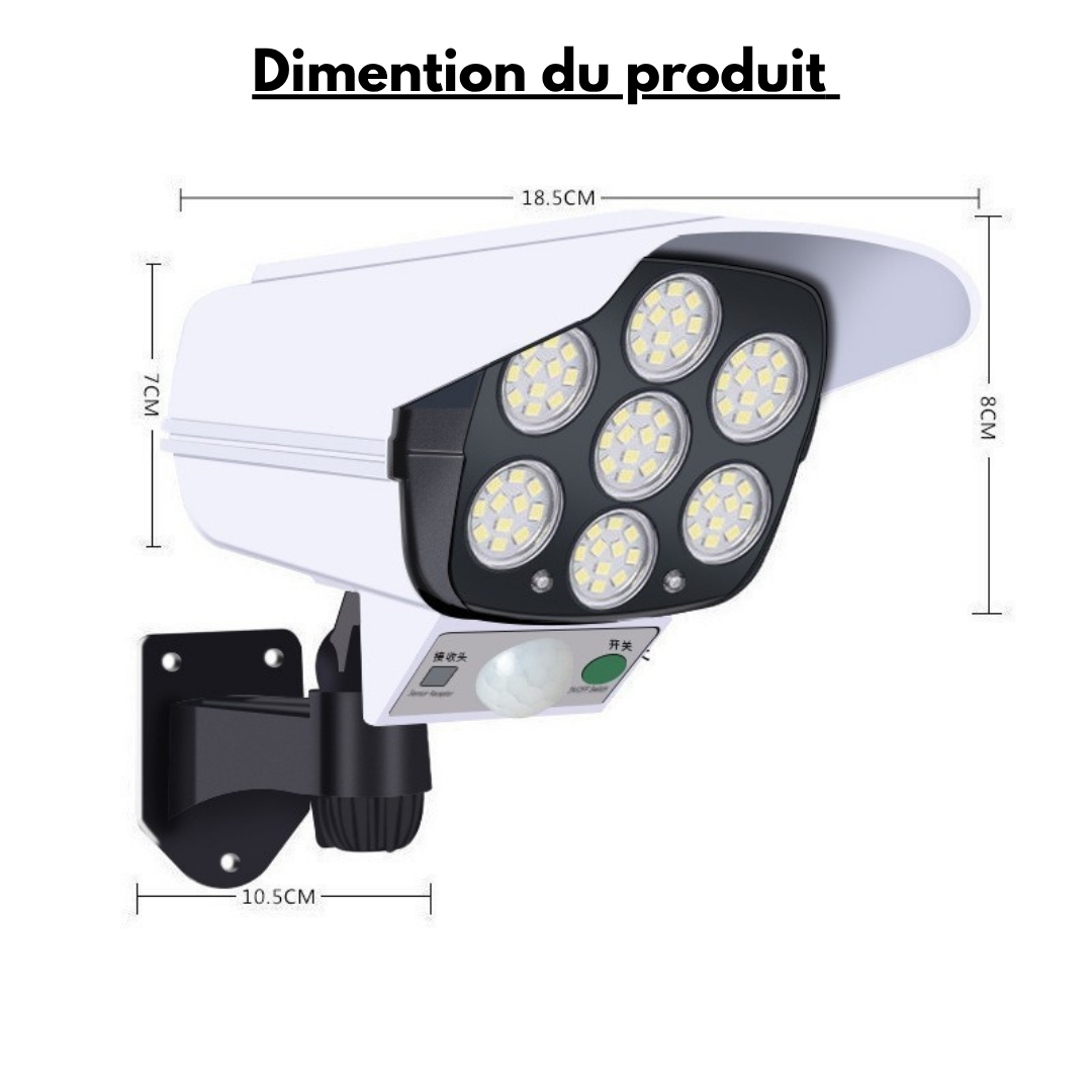 Lampe solaire extérieure avec capteur de mouvement