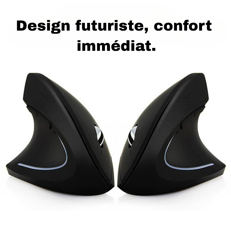 Souris optique verticale ergonomique sans fil