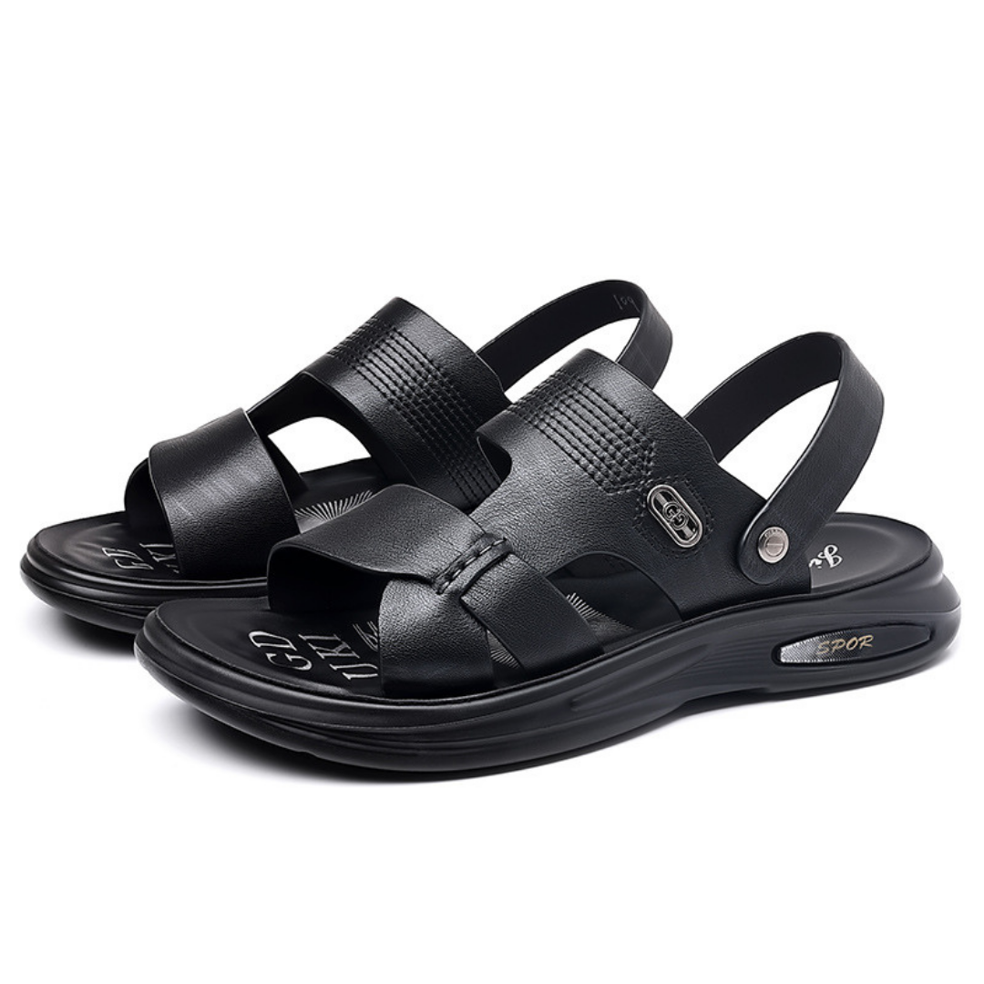 Sandales en cuir véritable pour hommes