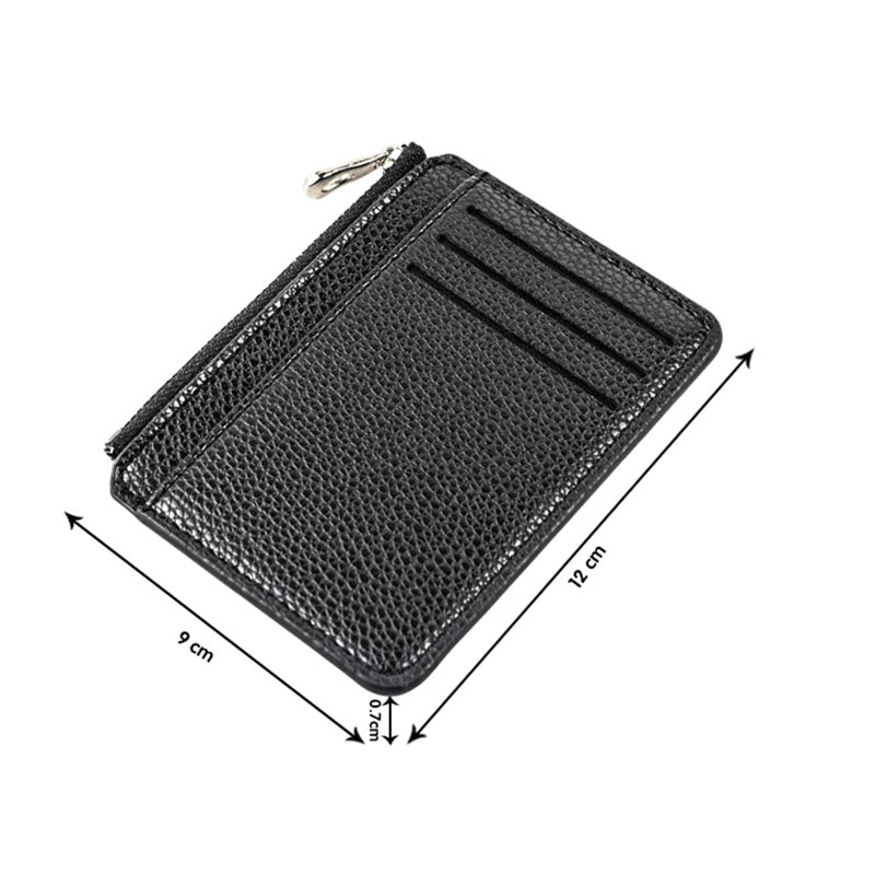Porte-cartes en cuir minimaliste