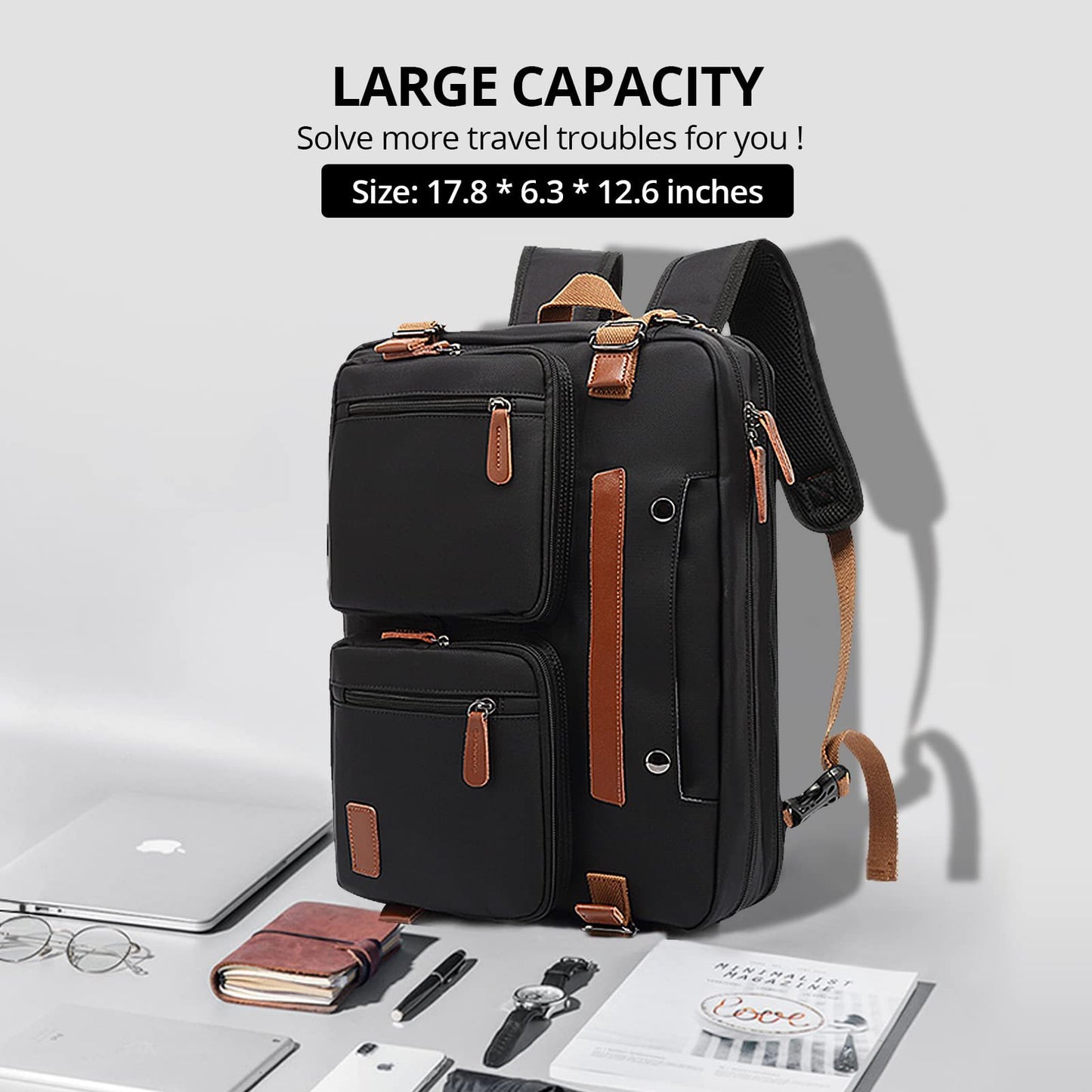 Sac d'ordinateur portable convertible