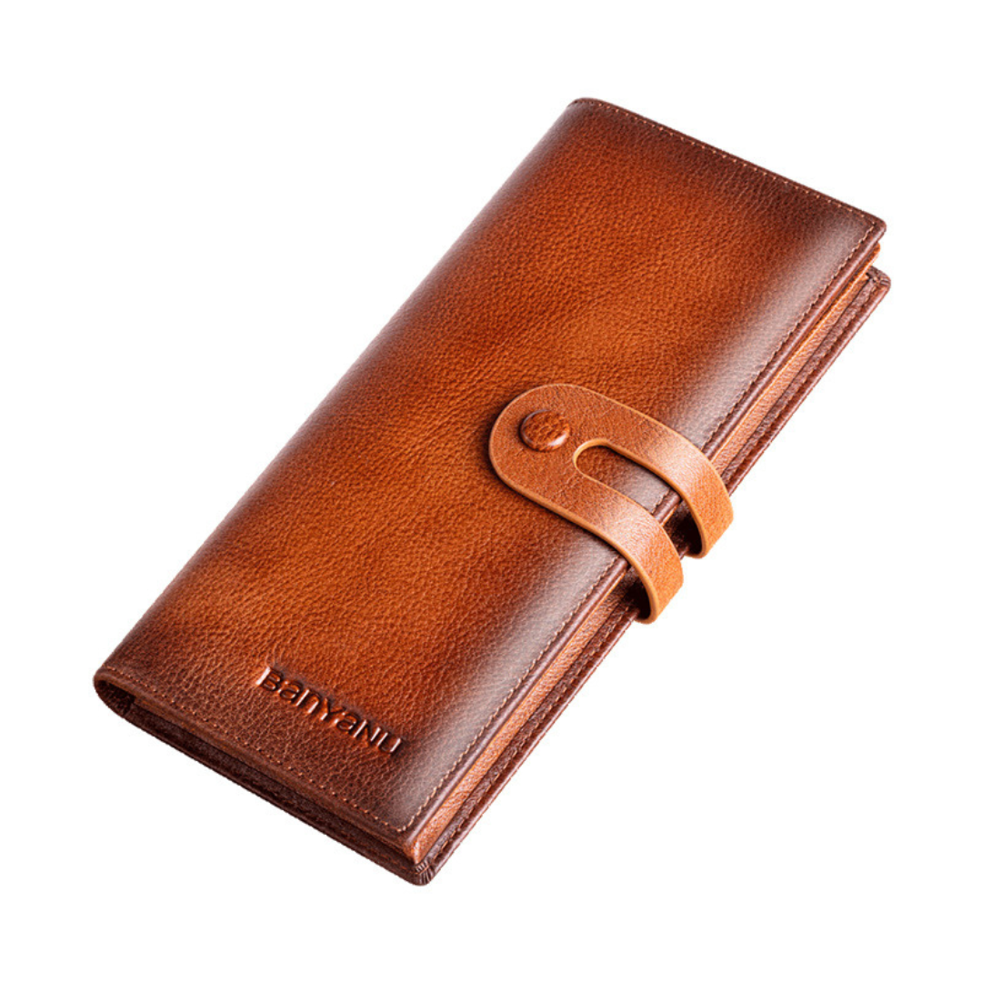 Portefeuille longue multi carte rétro bf