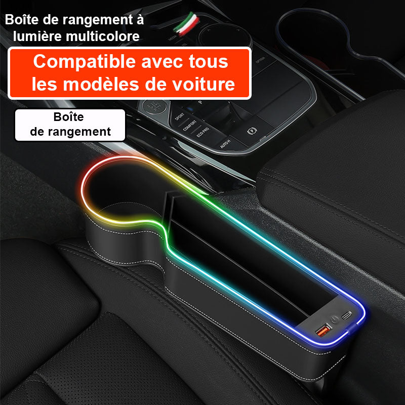 Organiseur de siège de voiture à LED