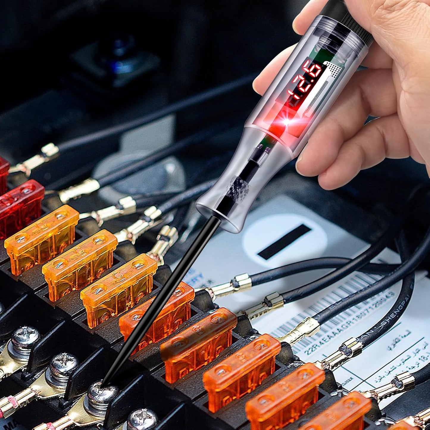 Testeur de circuit LED numérique de voiture
