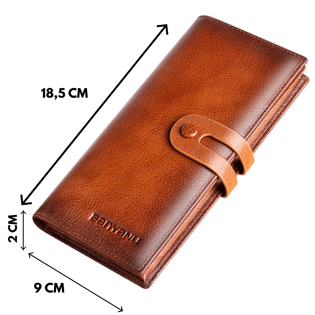 Portefeuille longue multi carte rétro bf