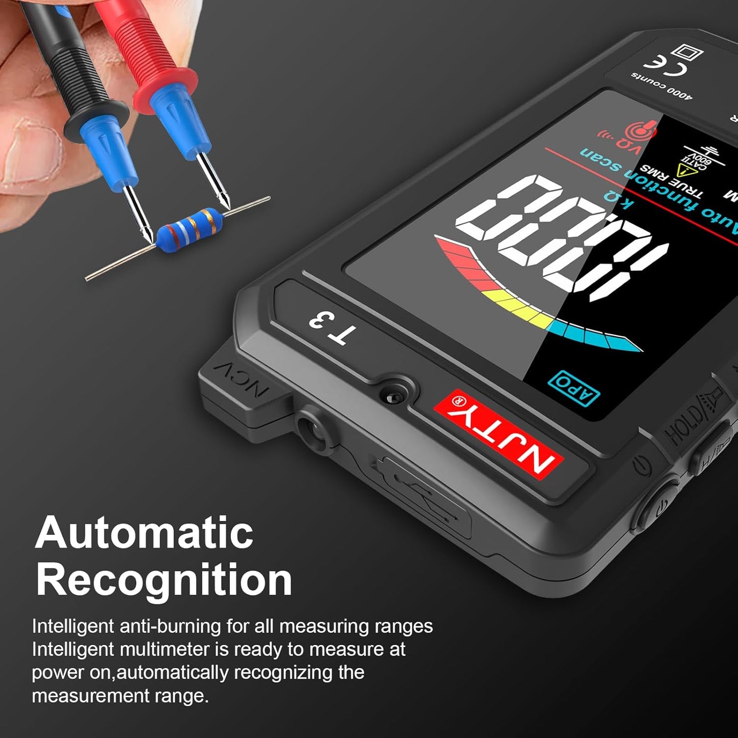 Multimètre numérique rechargeable pratique