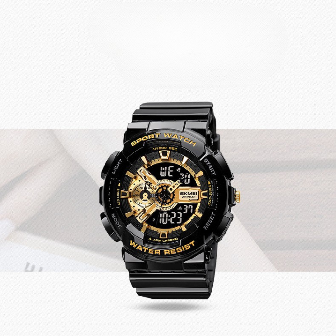 Montre analogique numérique pour homme