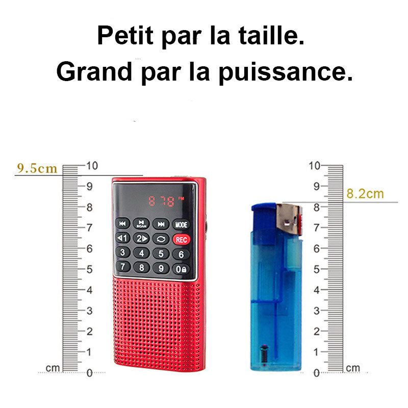 Mini Radio numérique FM portable