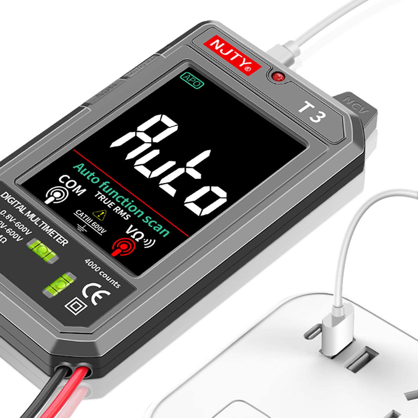 Multimètre numérique rechargeable pratique