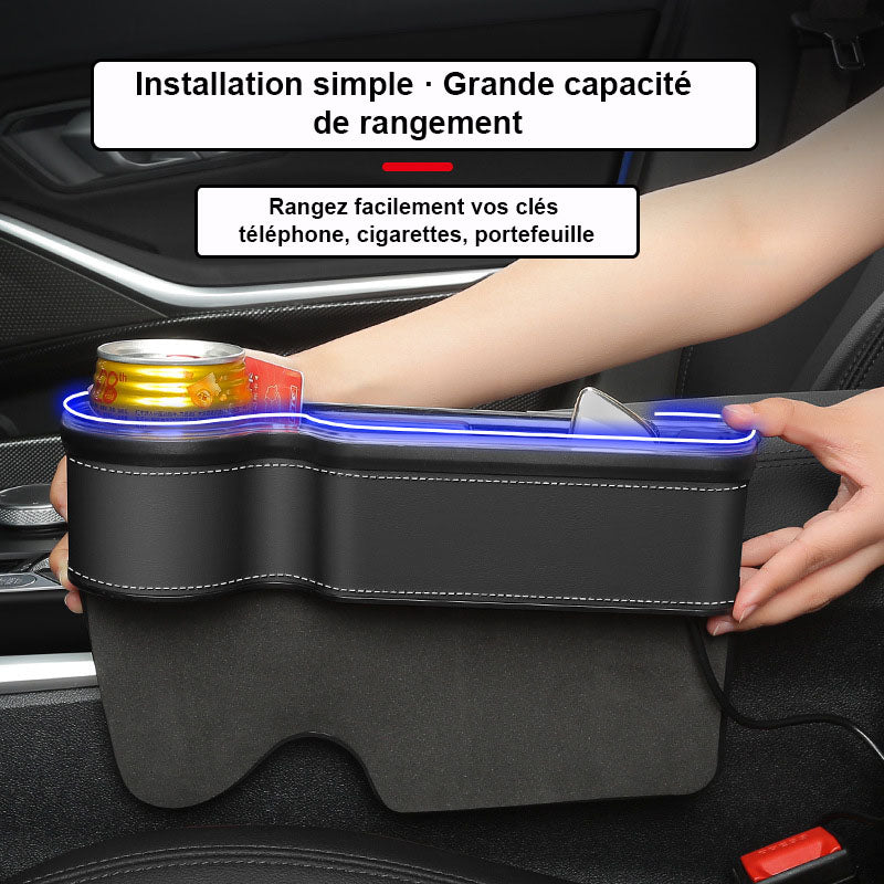 Organiseur de siège de voiture à LED
