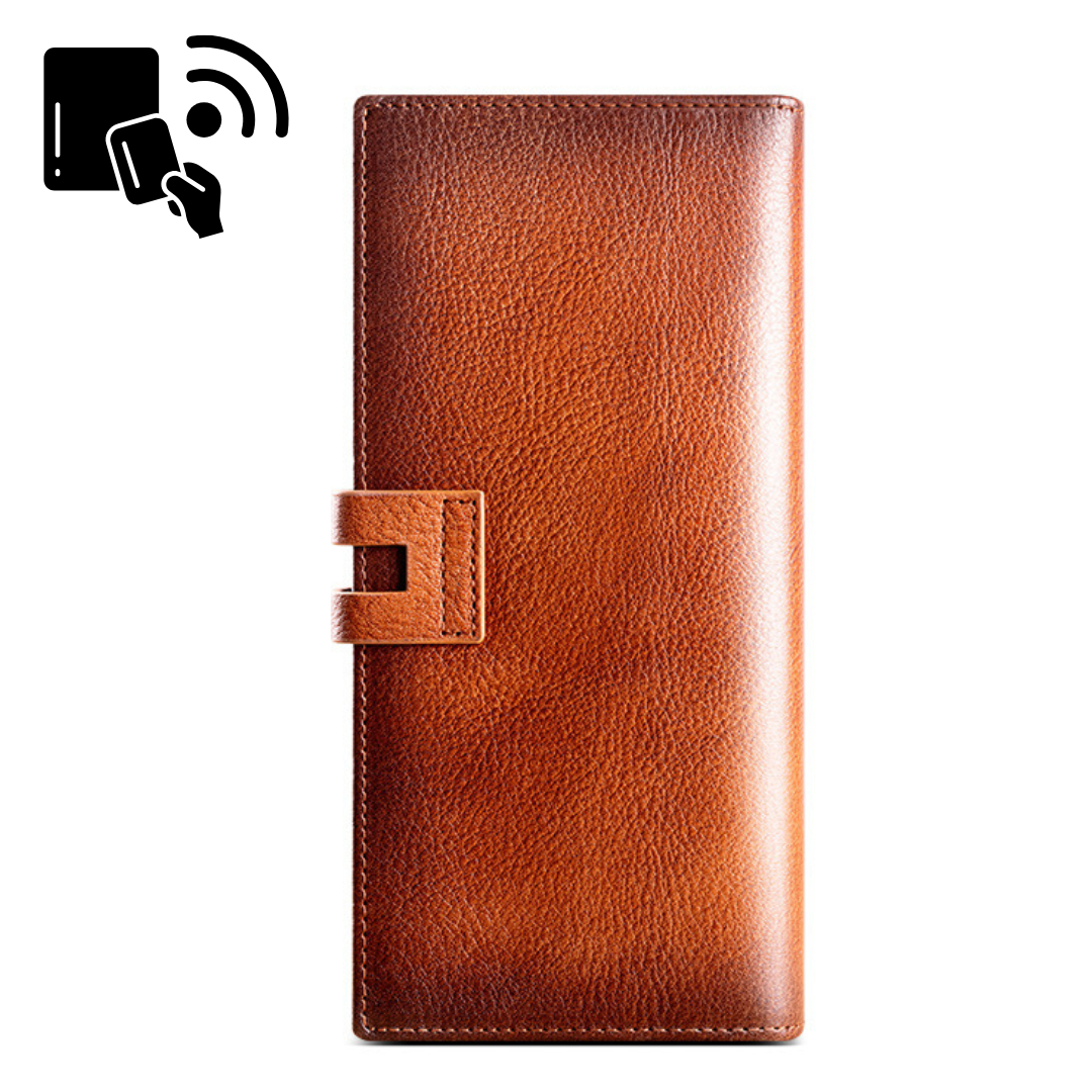 Portefeuille longue multi carte rétro bf