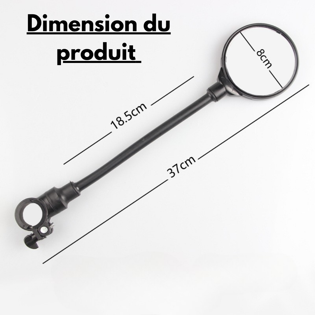 Rétroviseur de vélo rotatif 360°