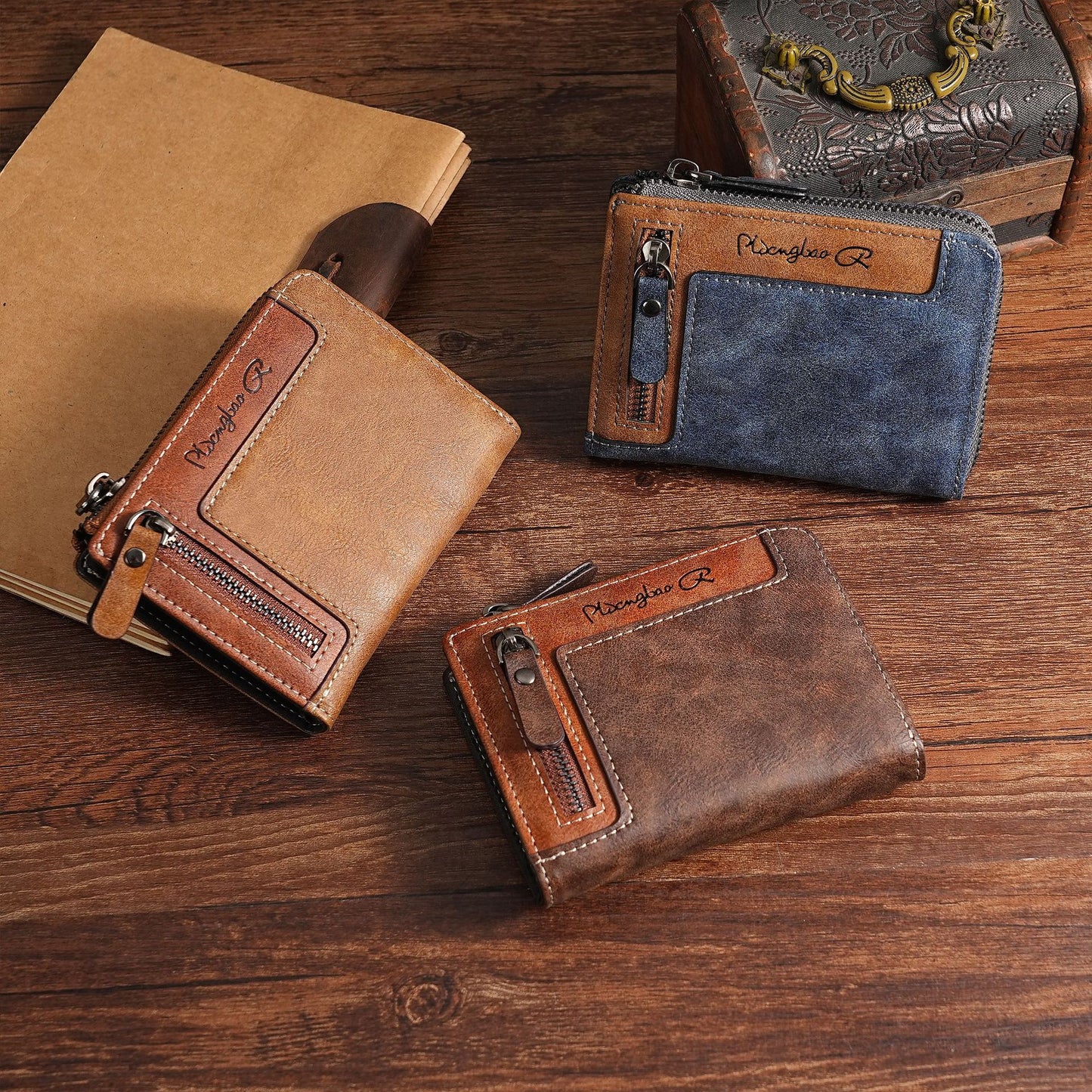 Portefeuille rétro pour homme