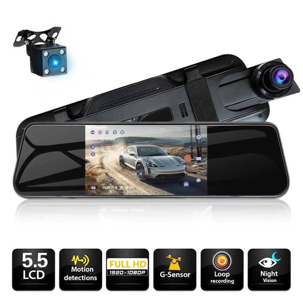 Caméra de Tableau de Bord de voiture Double