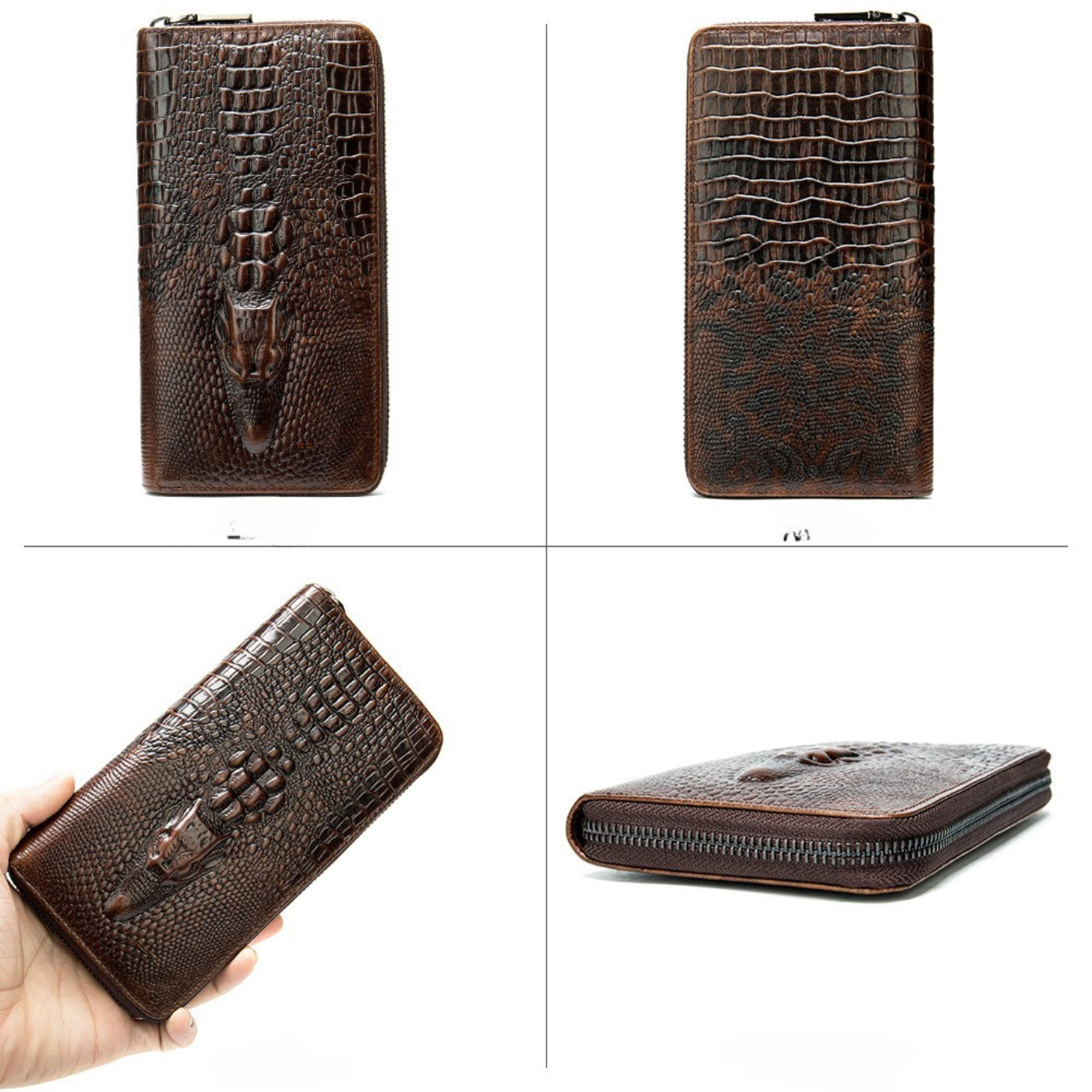 Portefeuille Long Style Crocodile