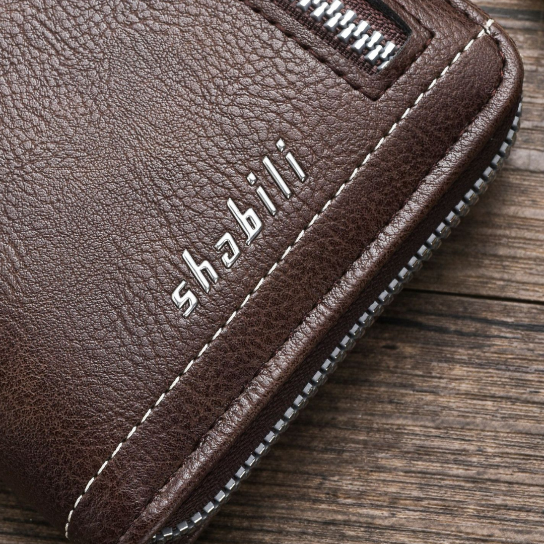 Portefeuille long rétro pour homme