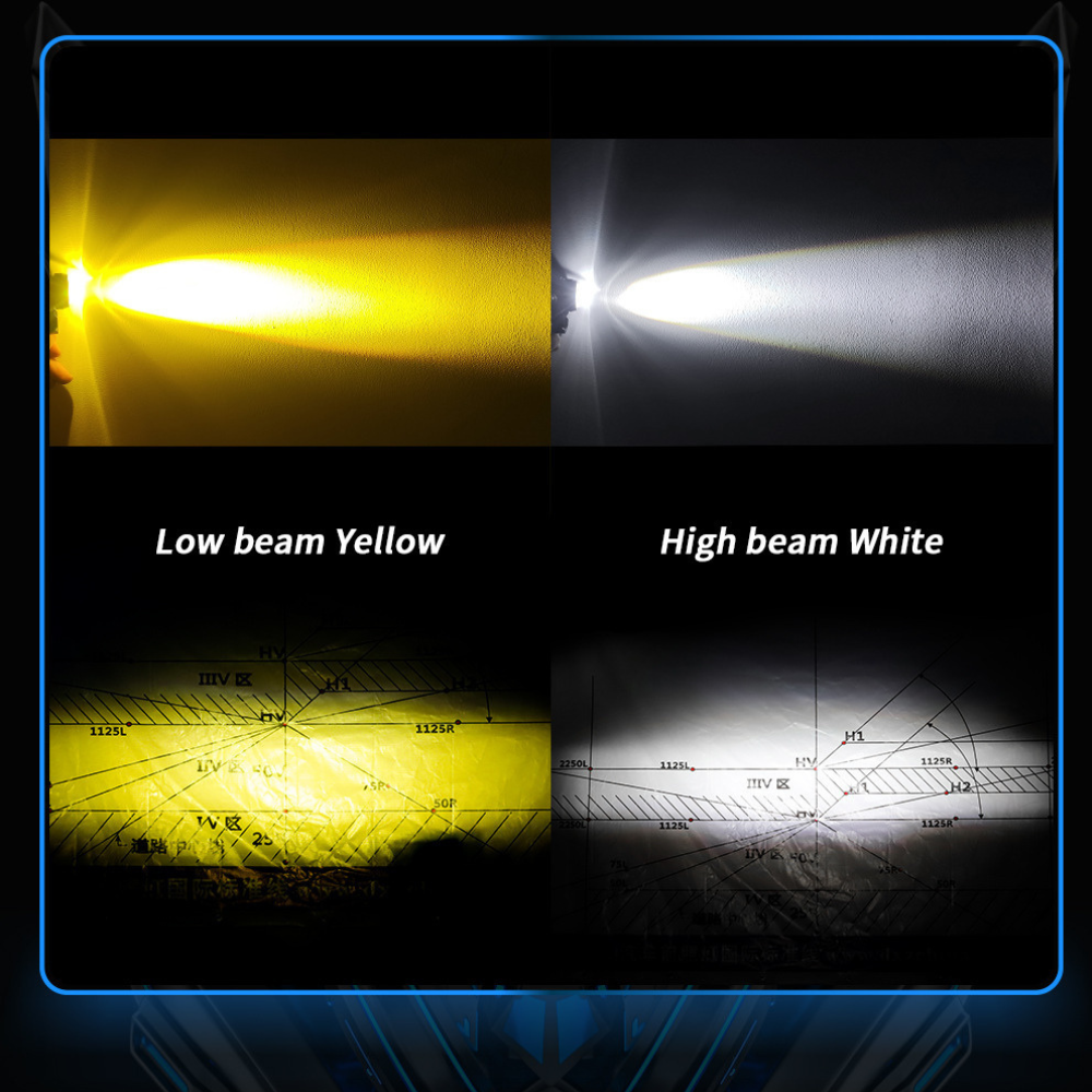 lampe de route LED pour moto