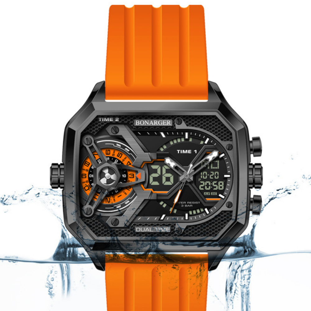 Montre numérique décontractée pour homme