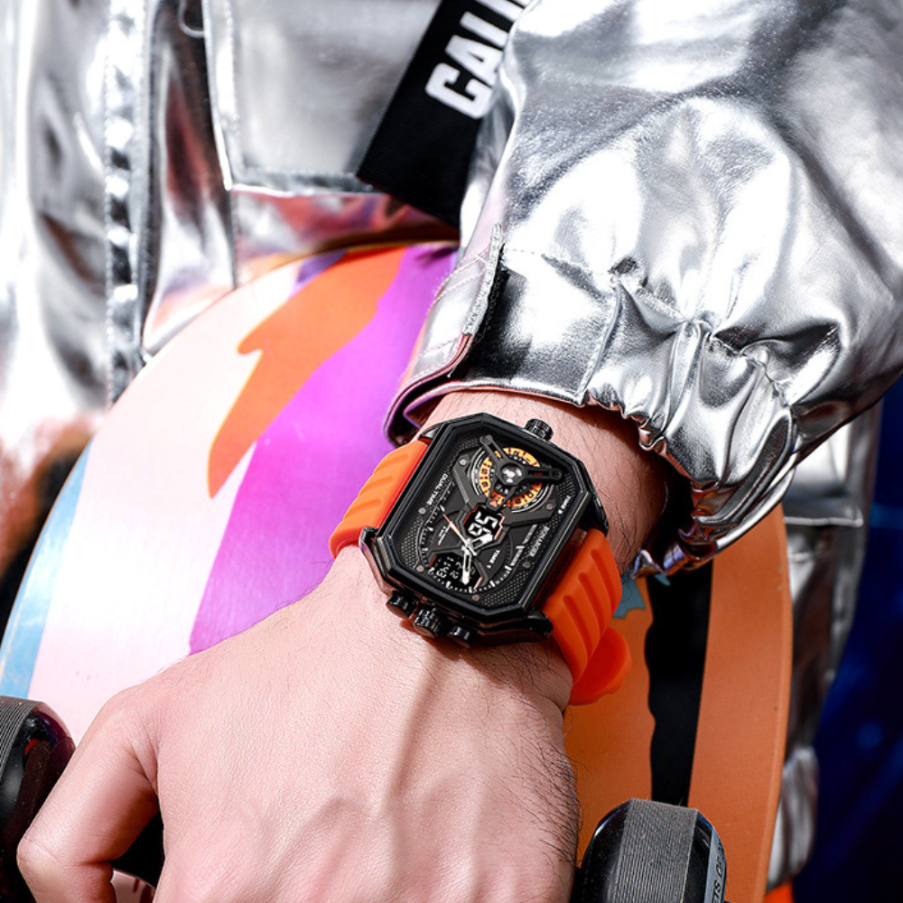 Montre numérique décontractée pour homme