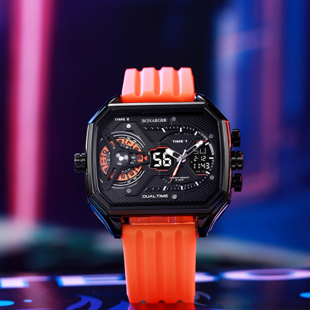 Montre numérique décontractée pour homme