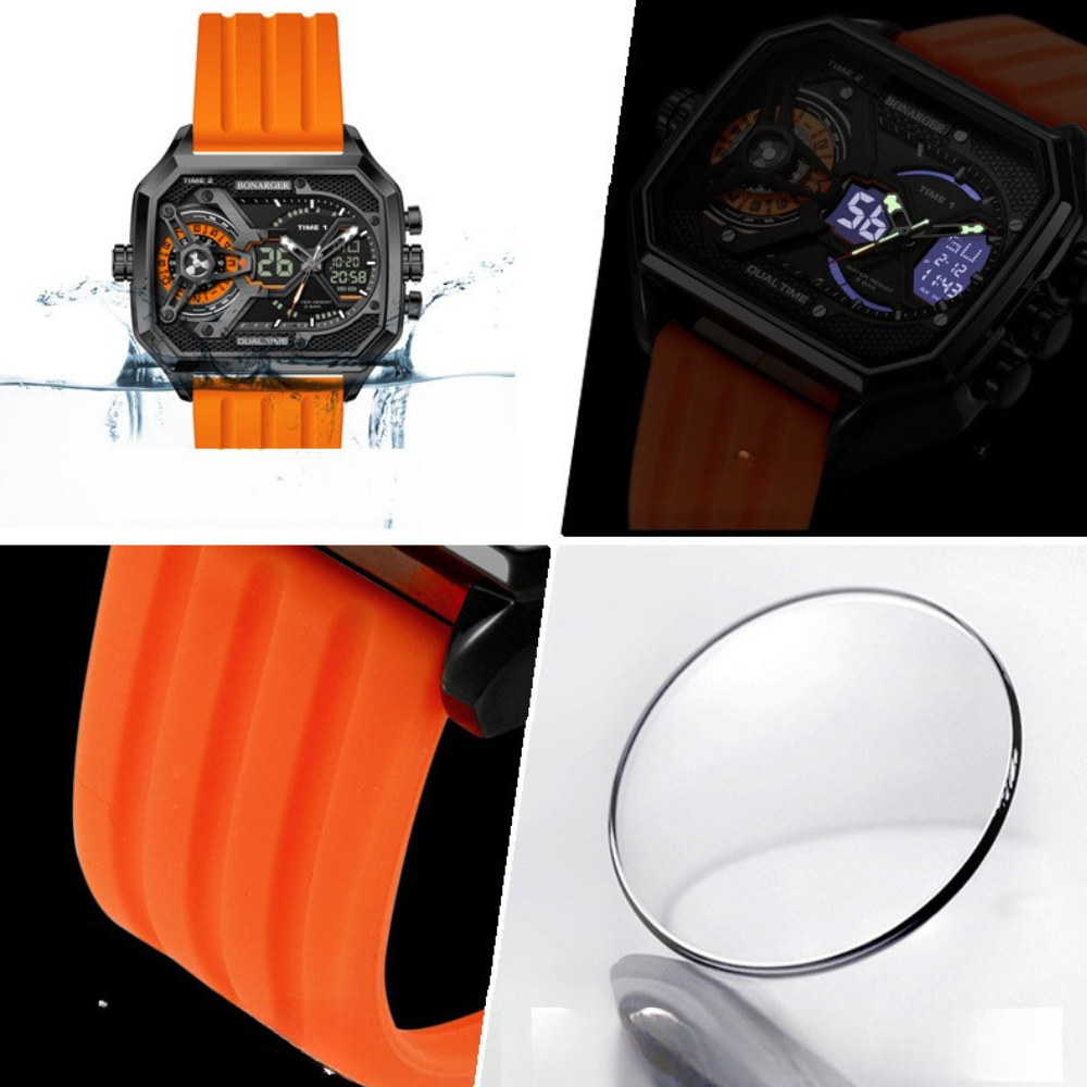 Montre numérique décontractée pour homme