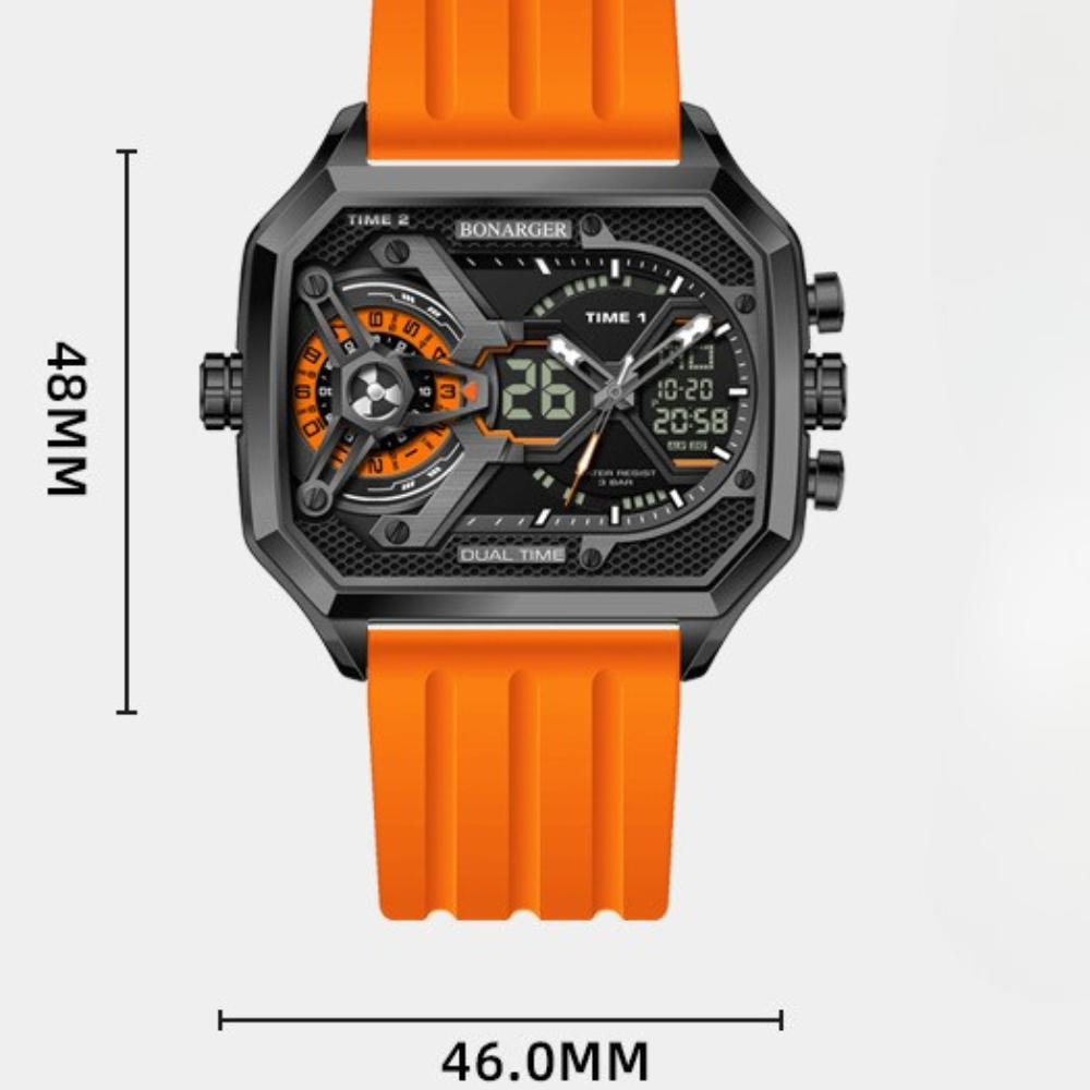 Montre numérique décontractée pour homme