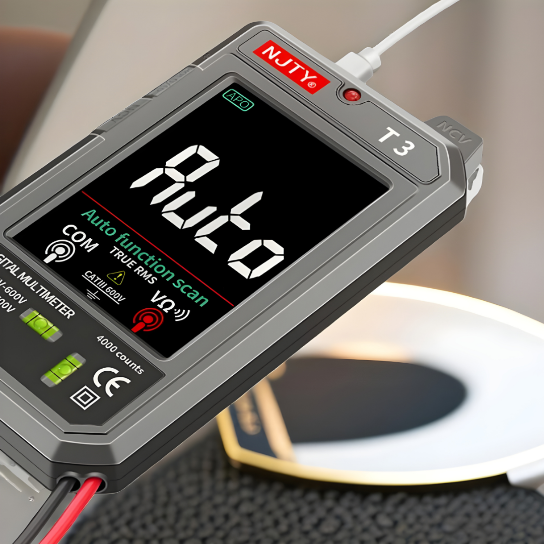 Multimètre numérique rechargeable pratique