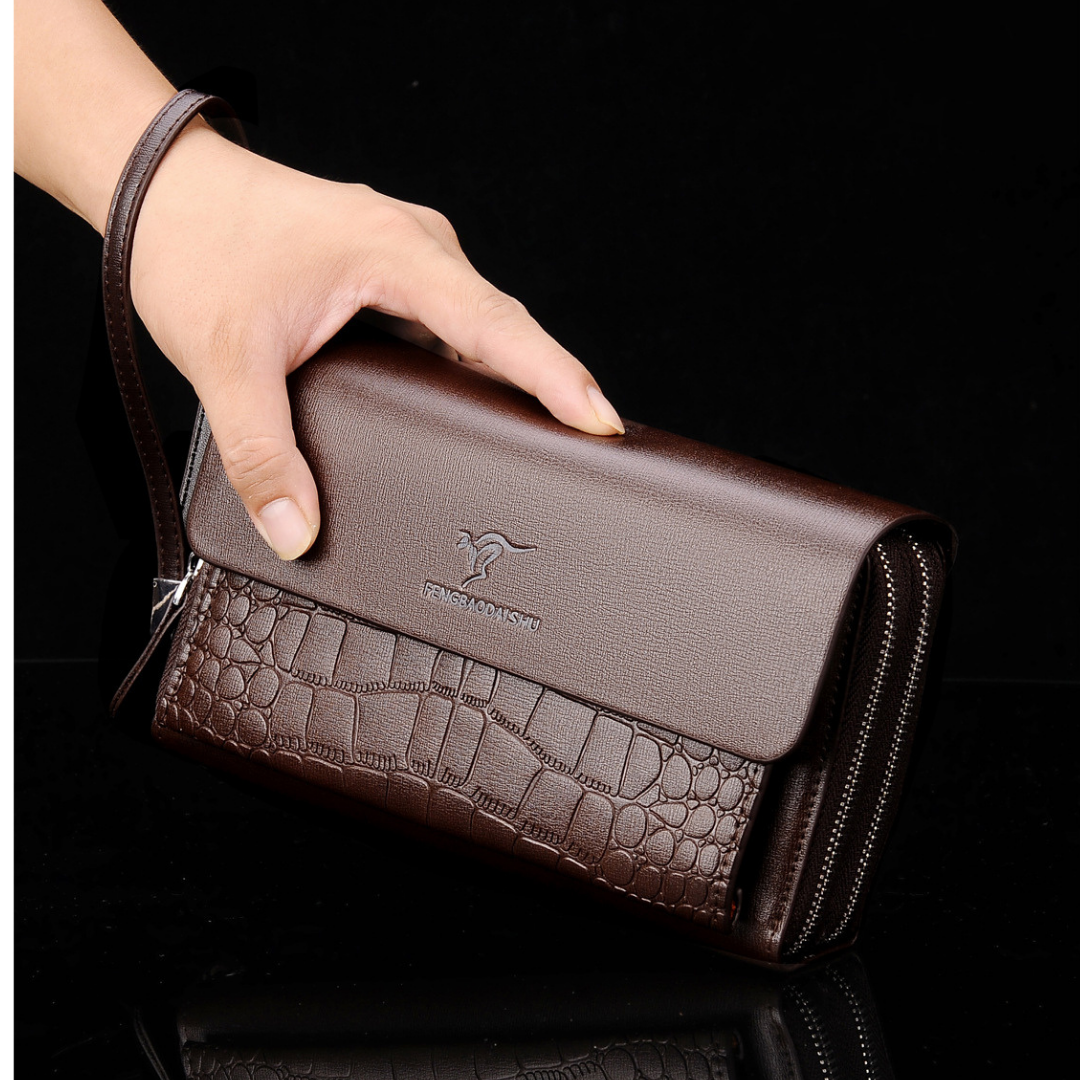 Sac à Main Multi Cartes Style Crocodile