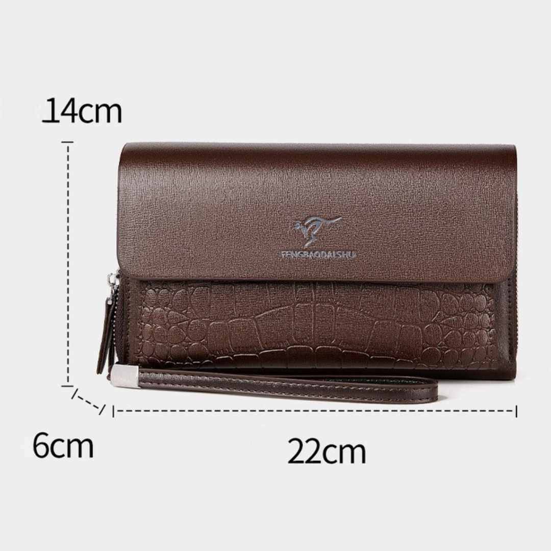 Sac à Main Multi Cartes Style Crocodile