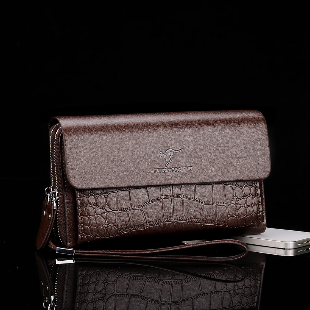 Sac à Main Multi Cartes Style Crocodile