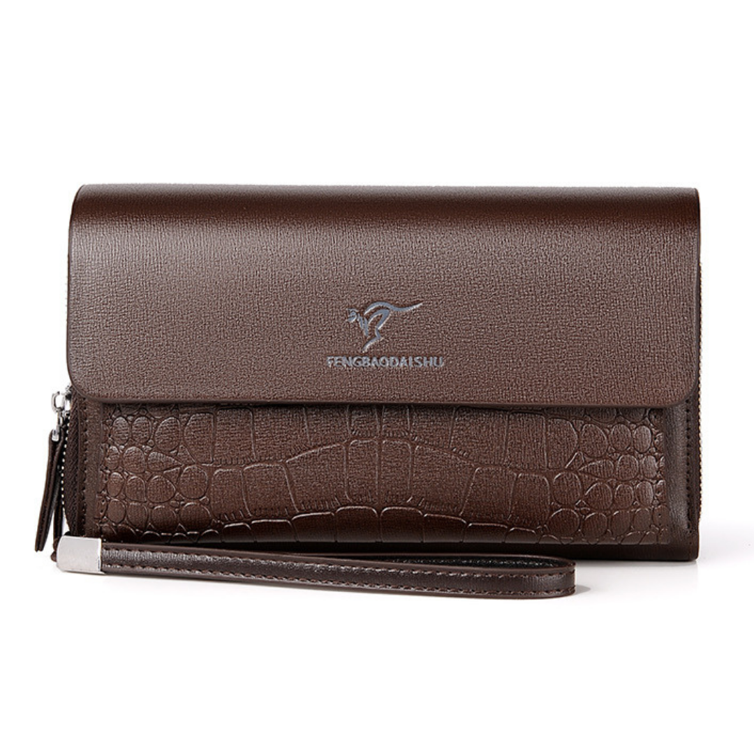 Sac à Main Multi Cartes Style Crocodile