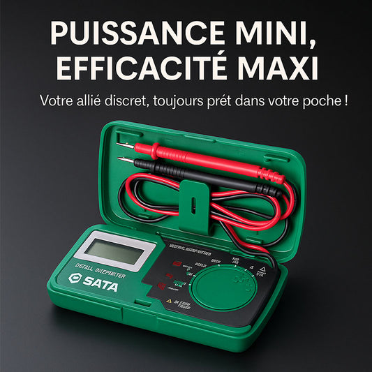 Mini multimètre numérique format poche