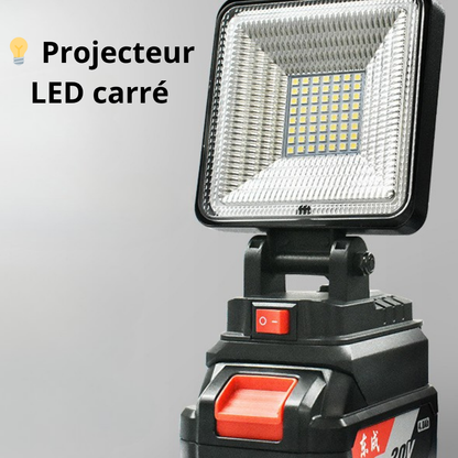 Lampe de travail LED sans fil ultra puissante