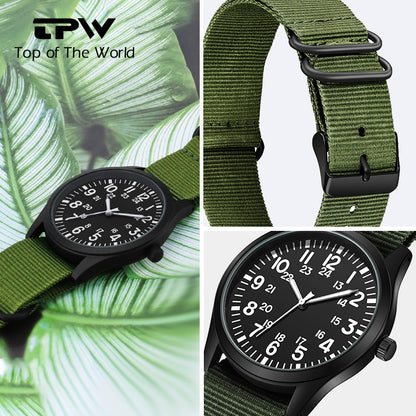 Montre Militaire Élégante et Décontractée