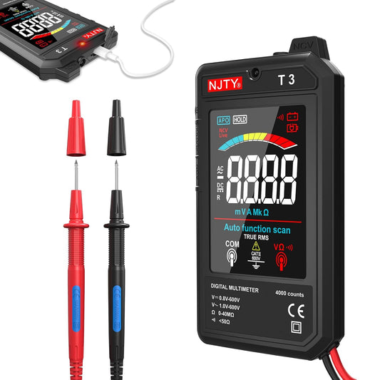 Multimètre numérique rechargeable pratique