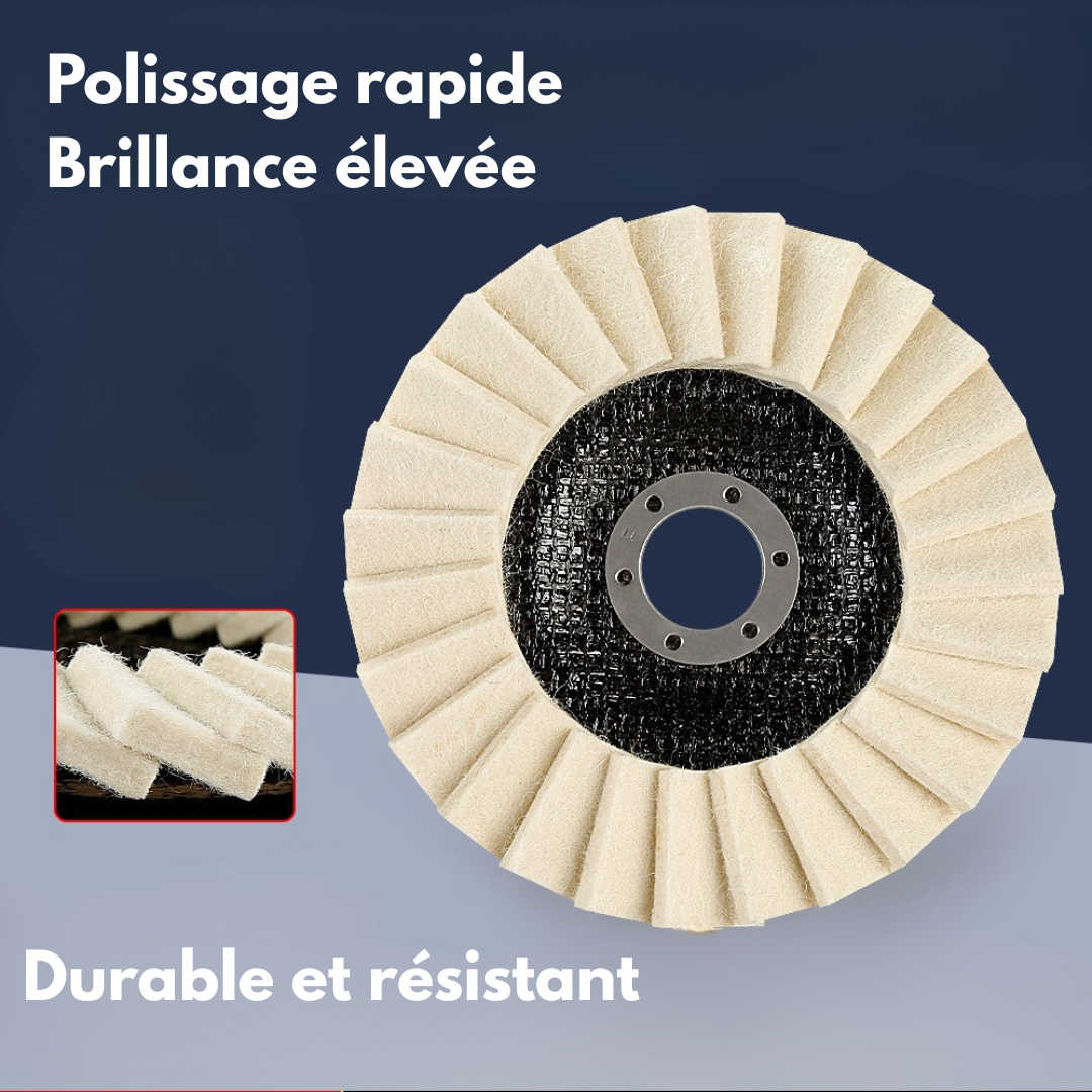Disque de polissage et de lustrage
