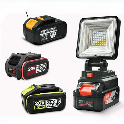 Lampe de travail LED sans fil ultra puissante