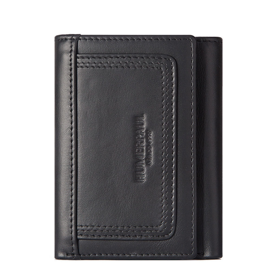 Portefeuille en cuir à trois volets