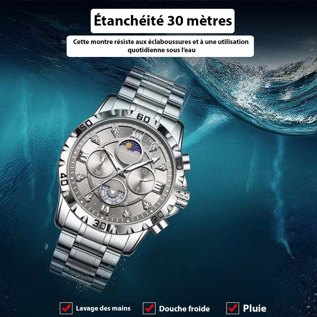 Montre à Quartz Automatique pour Homme – Élégance et Précision au Quotidien gb