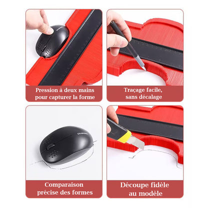 Jauge de contour avec verrouillage