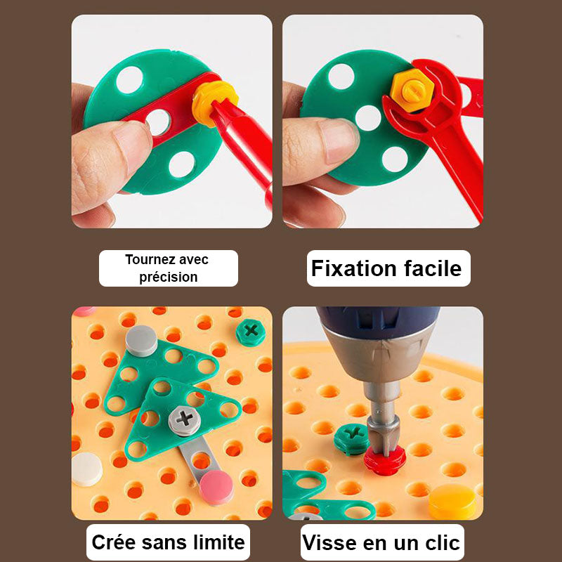 Jeu boîte à outils magique avec perceuse