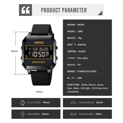 Montre militaire de sport pour hommes